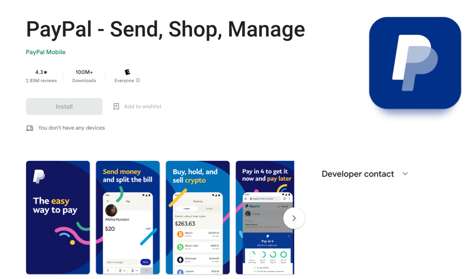 PayPal to get money from your sugar daddy