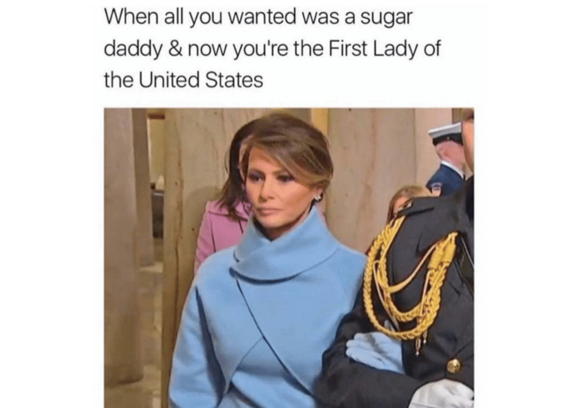 melania meme sugar daddy