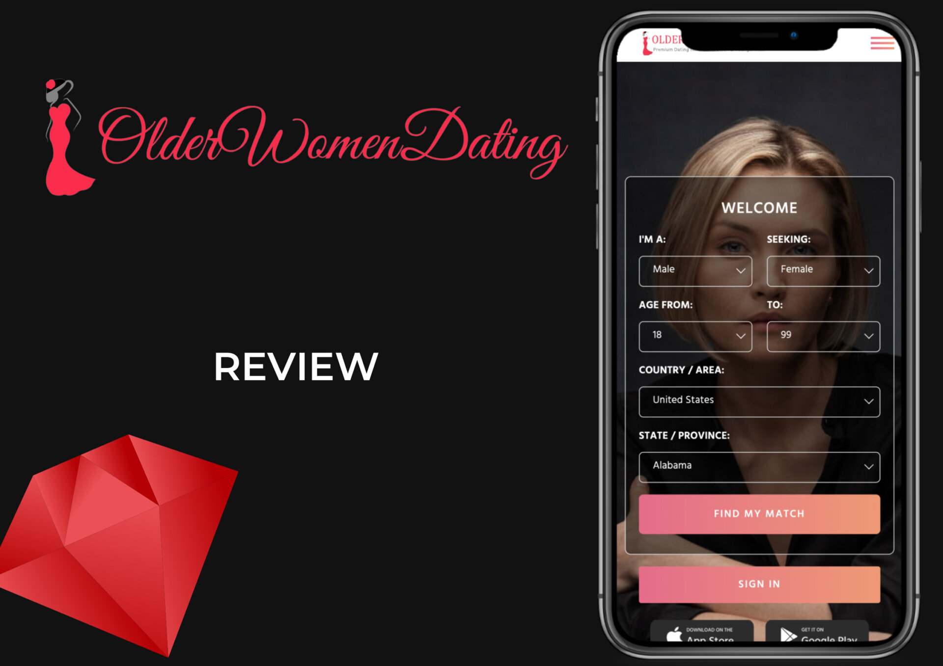 OlderWomanDating Site Review