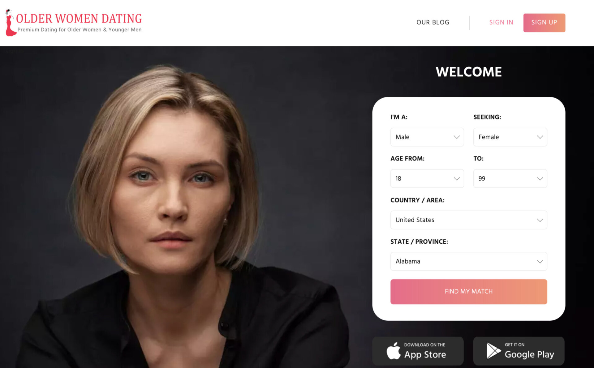 OlderWomenDating site