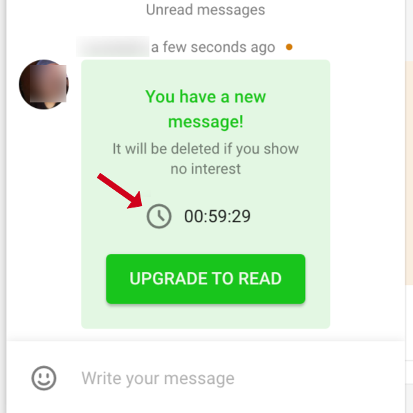 Expiring messages on CougarPourMoi