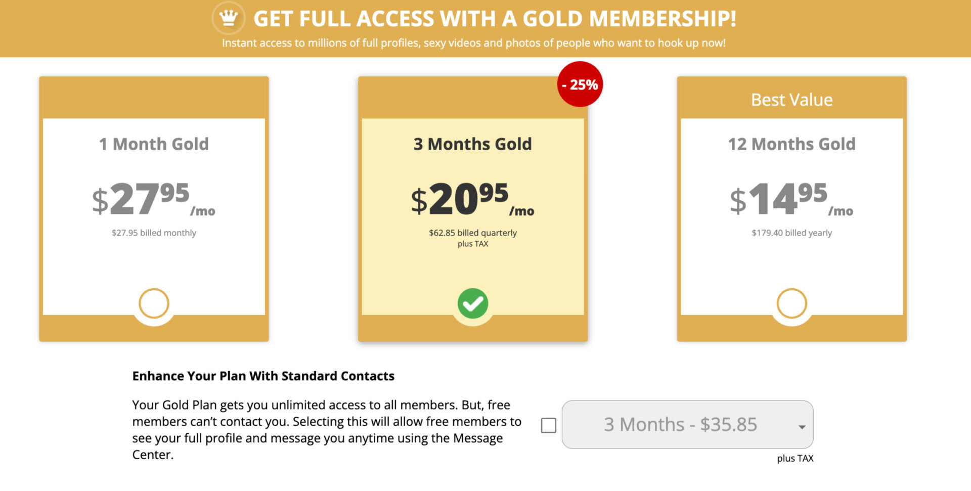 AdultFriendFinder cost