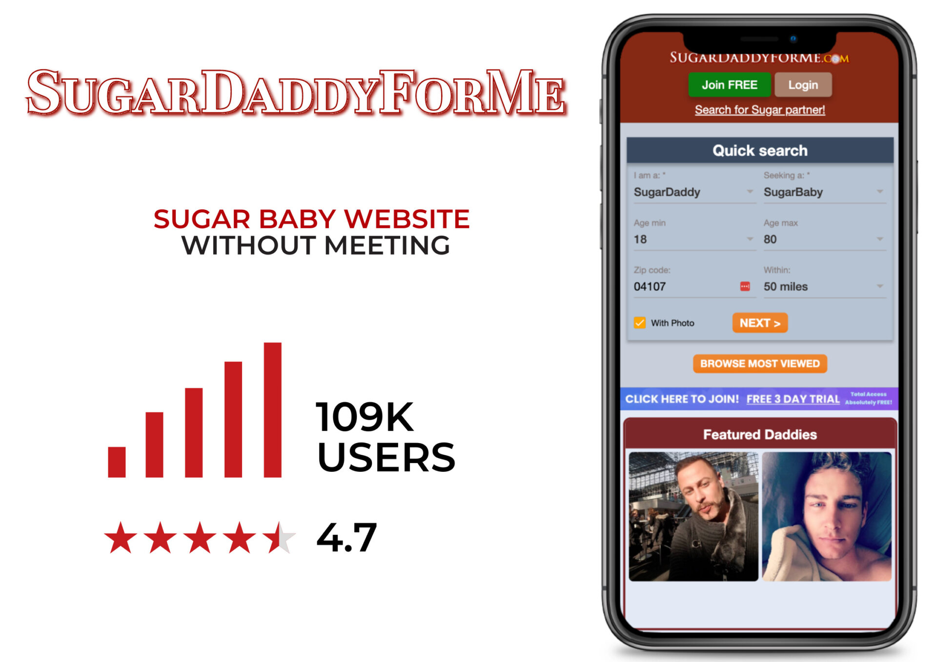 SugarDaddyForMe sugar baby website without meeting