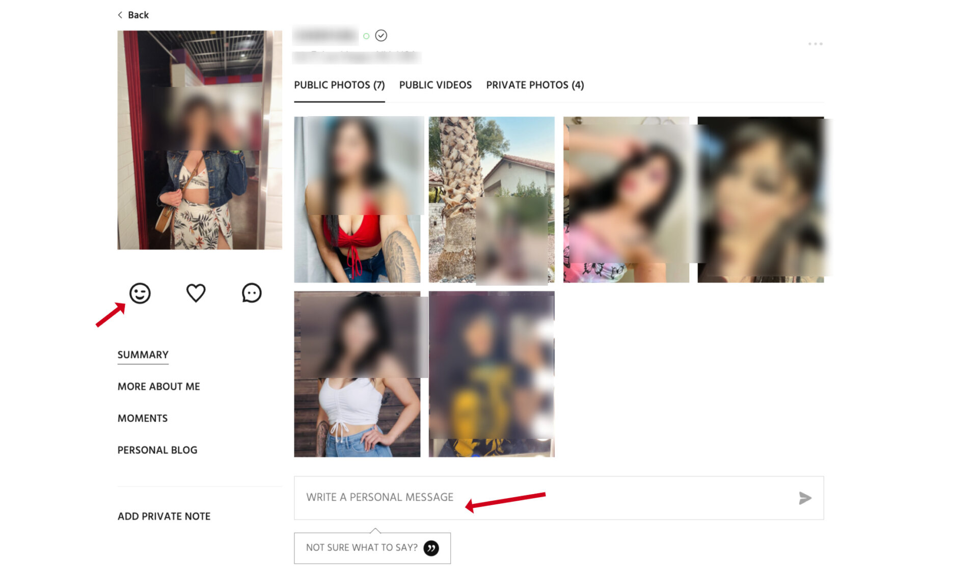 Communication features on Sugar Daddy Meet