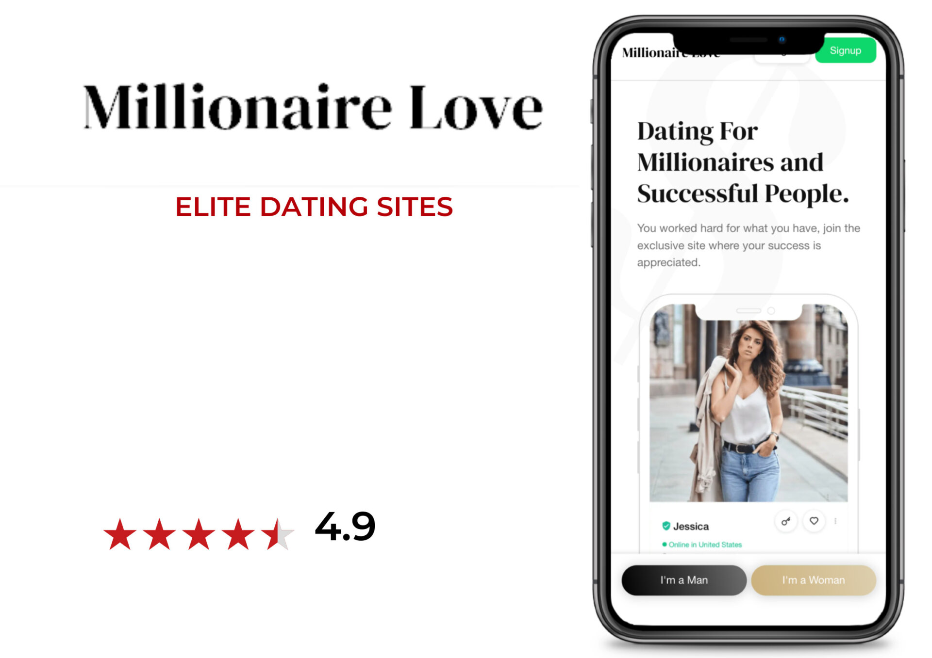 MillionaireLove elite dating site