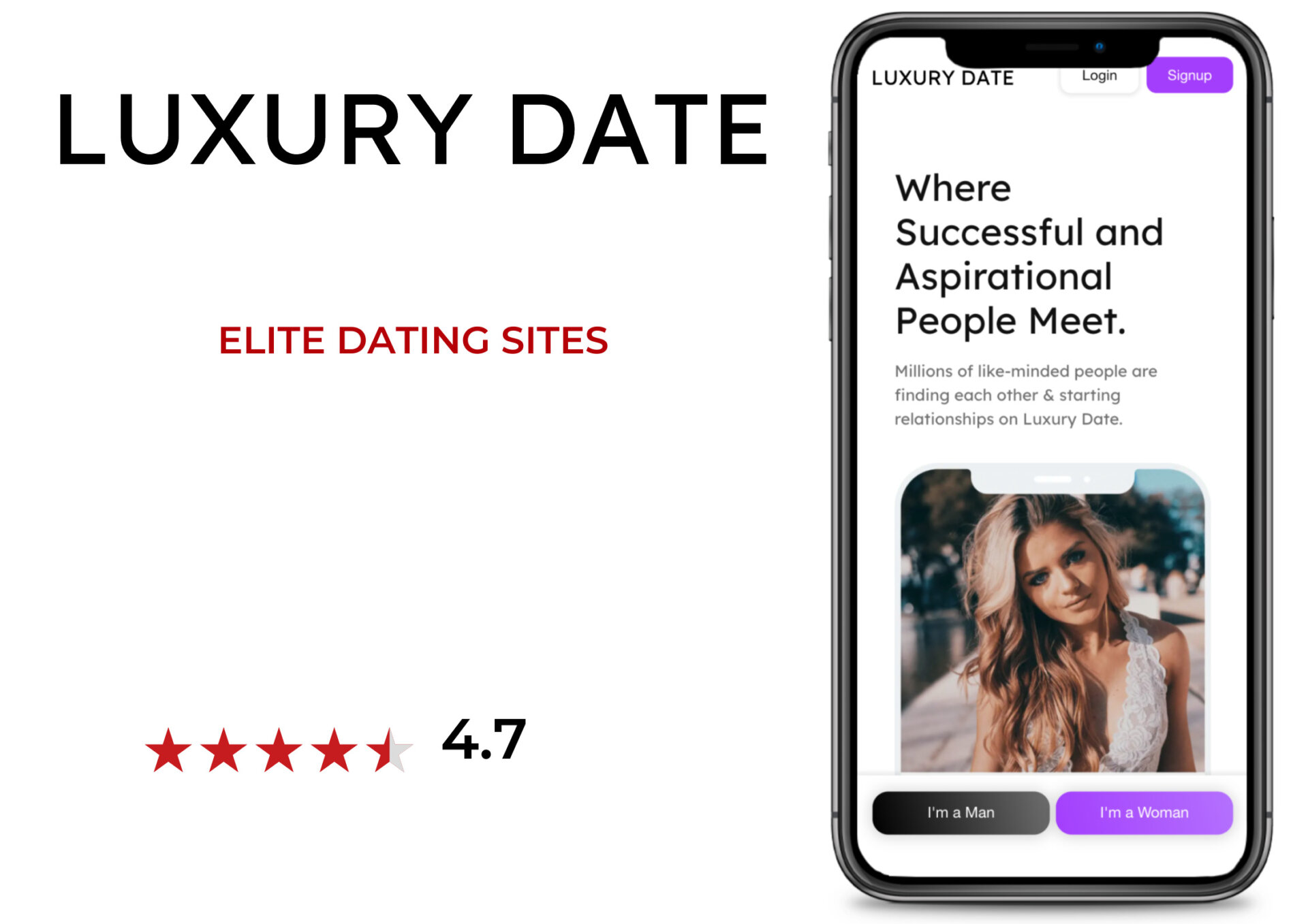 LuxuryDate elite dating site
