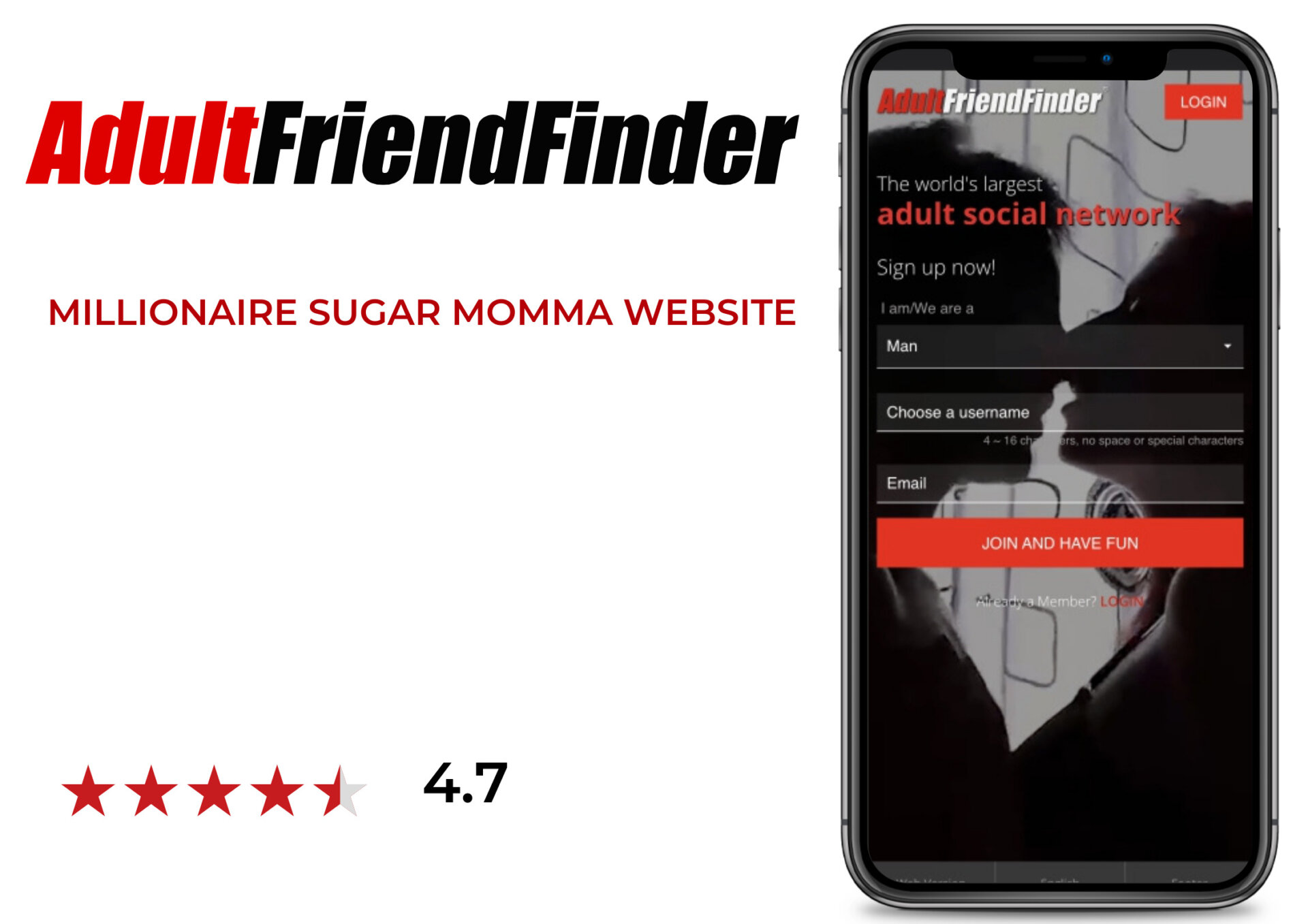 AdultFriendFinder sugar mamas that pay dating site