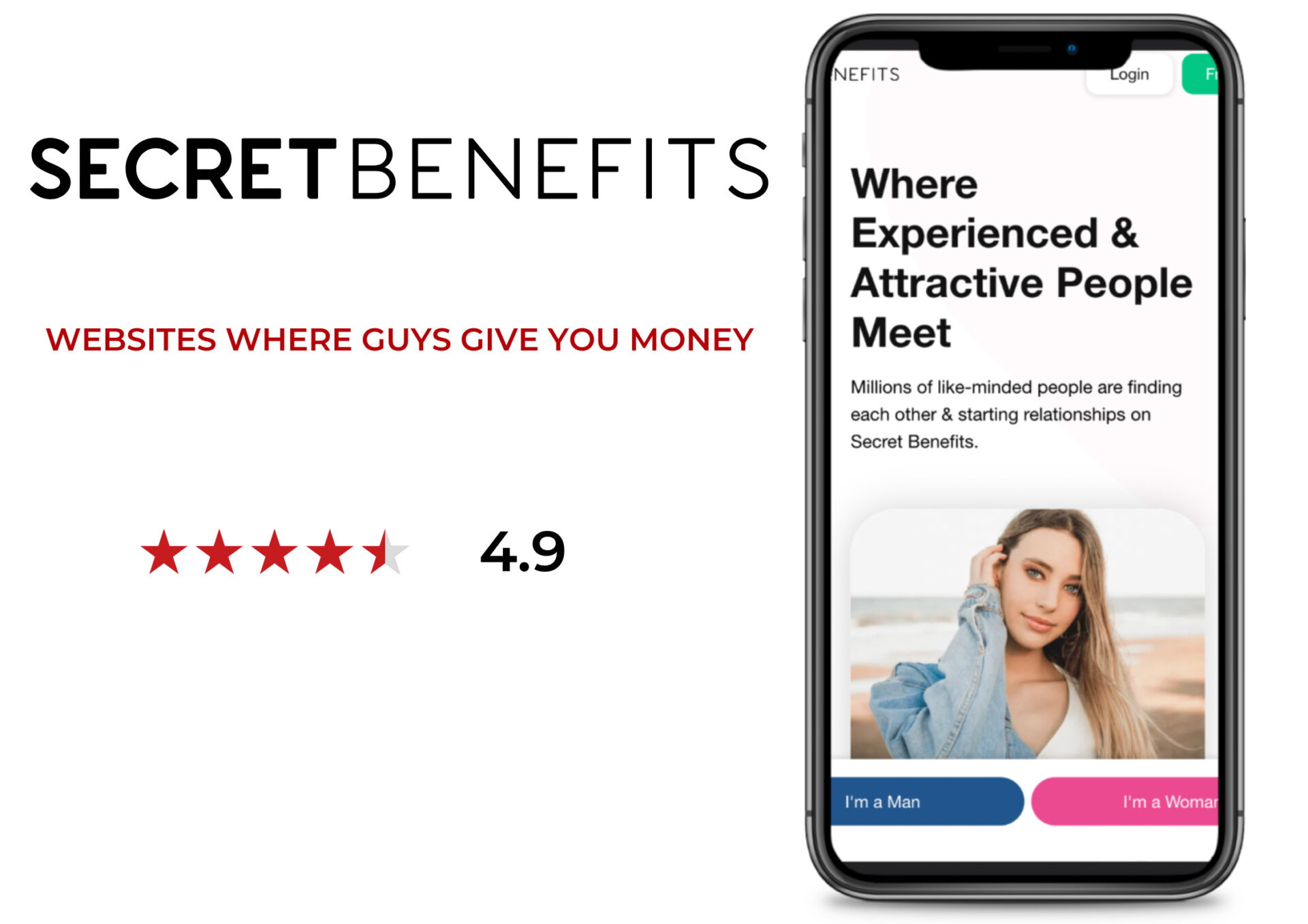 SecretBenefits site where men give you money