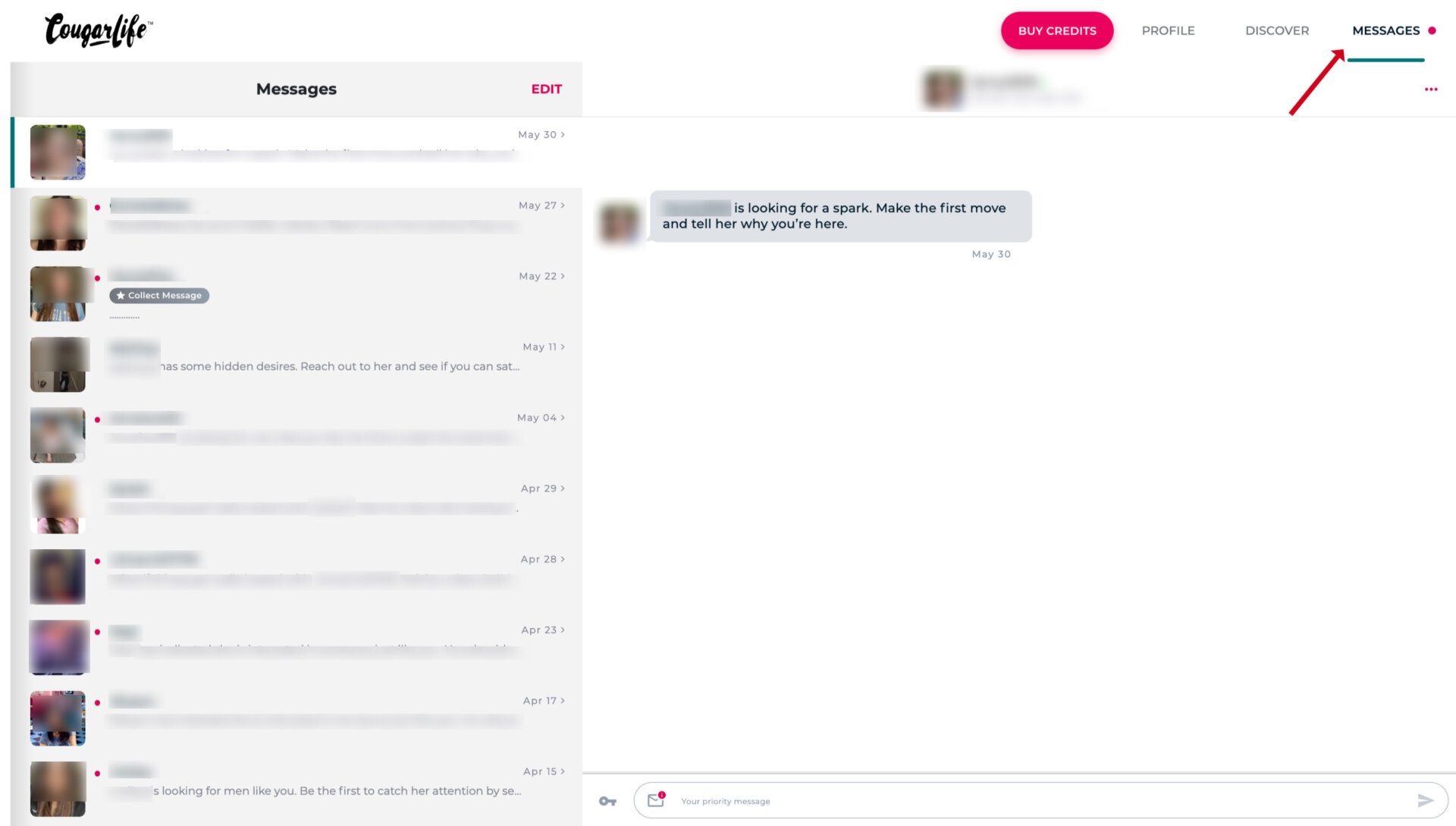 Messaging on CougarLife