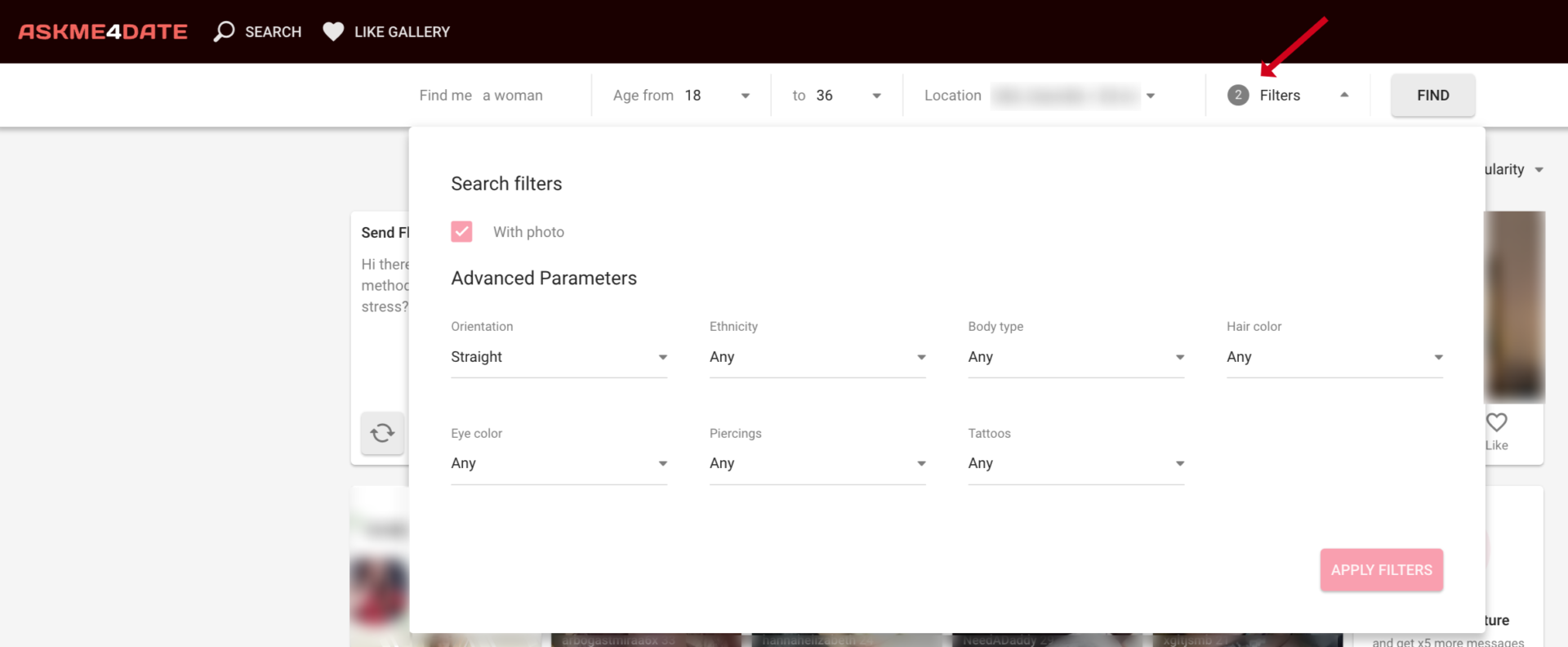 search filters