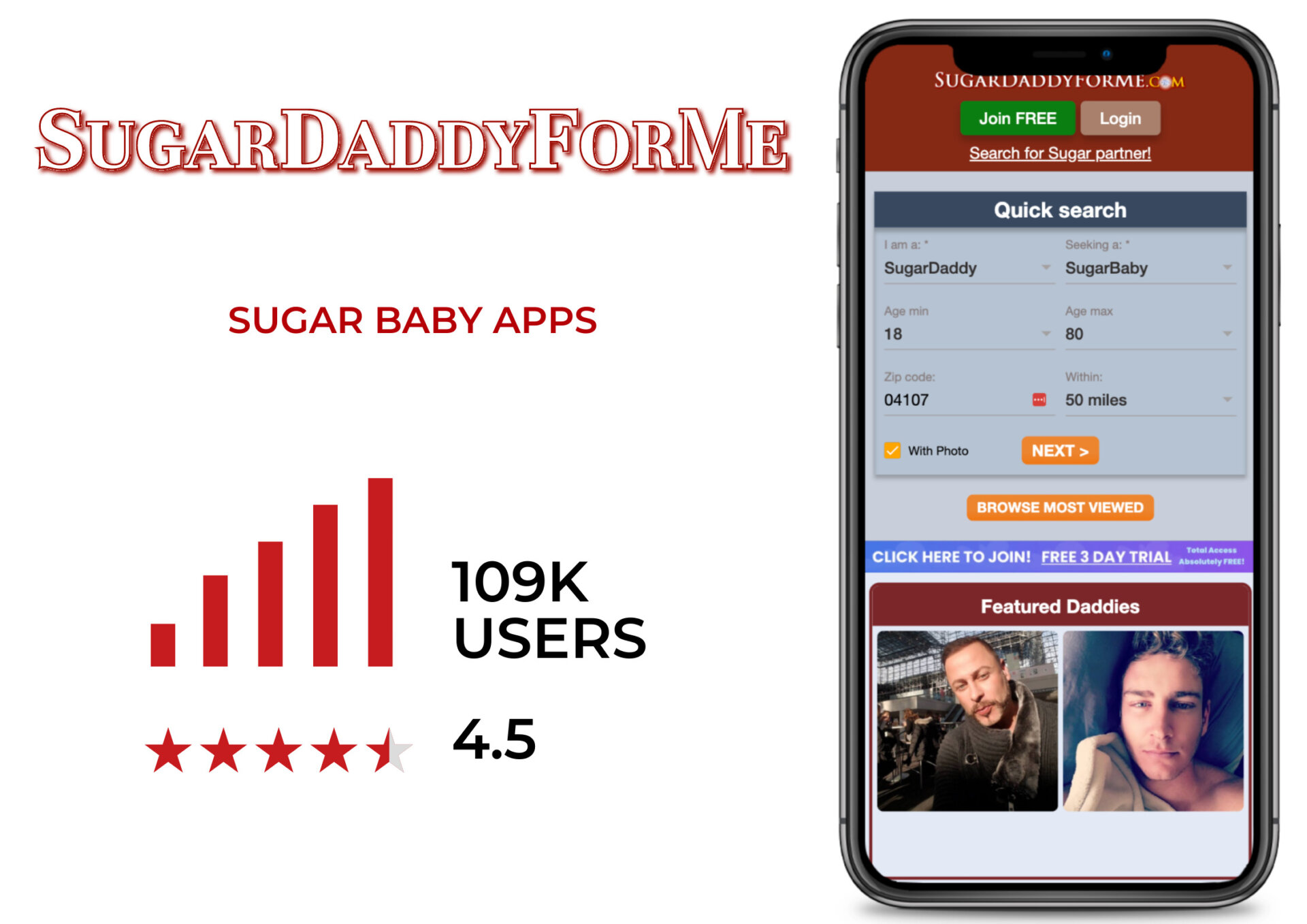 SugarDaddyForMe sugar baby app