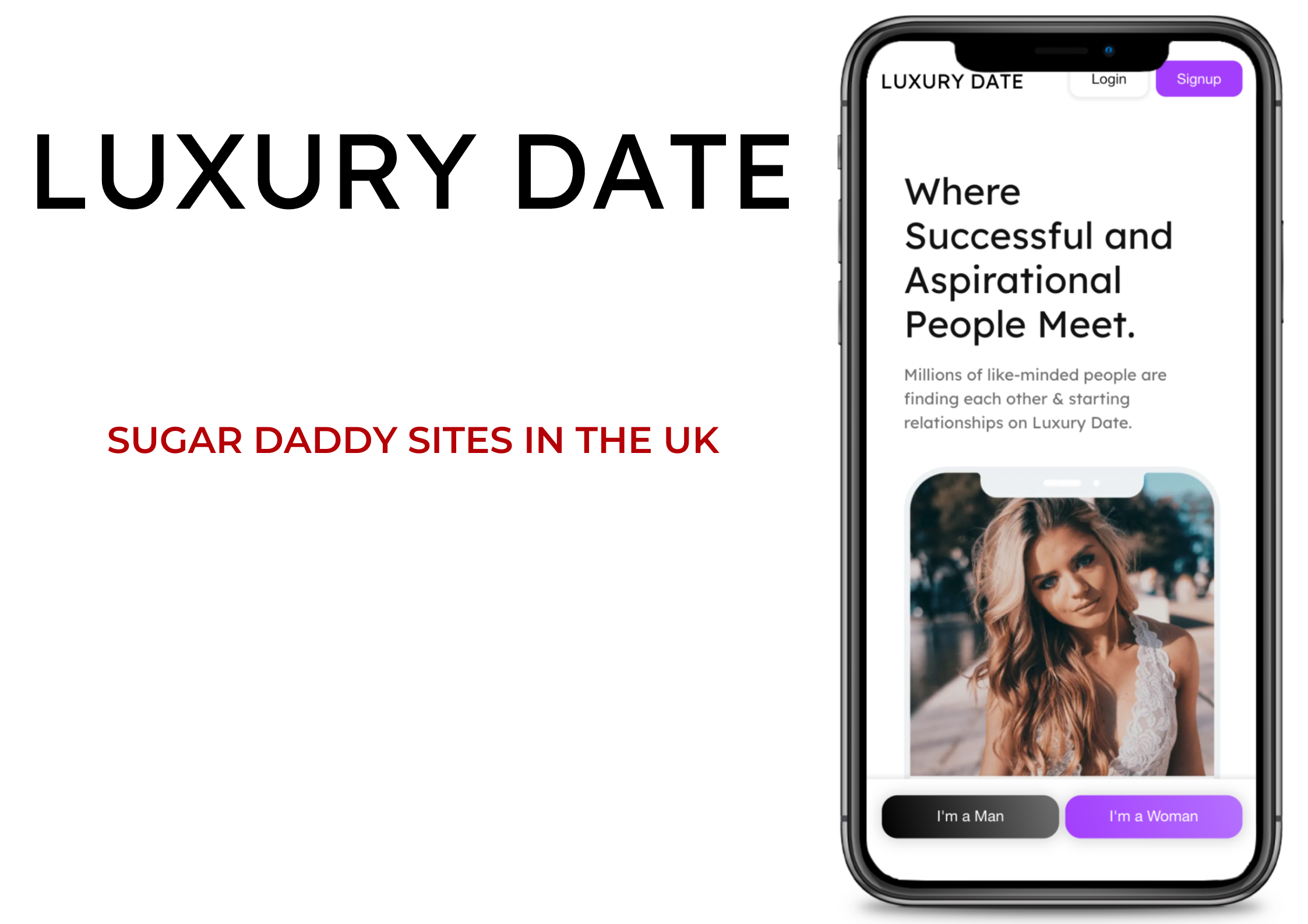 LuxuryDate sugar daddy website in the UK