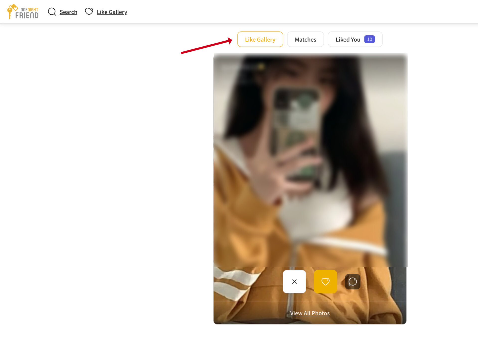 Like Gallery on OneNightFriend