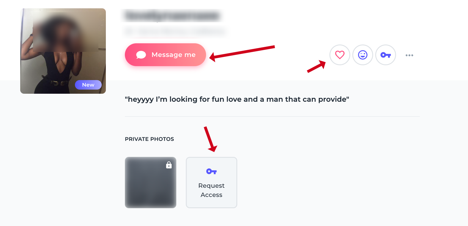 request keys to private albums