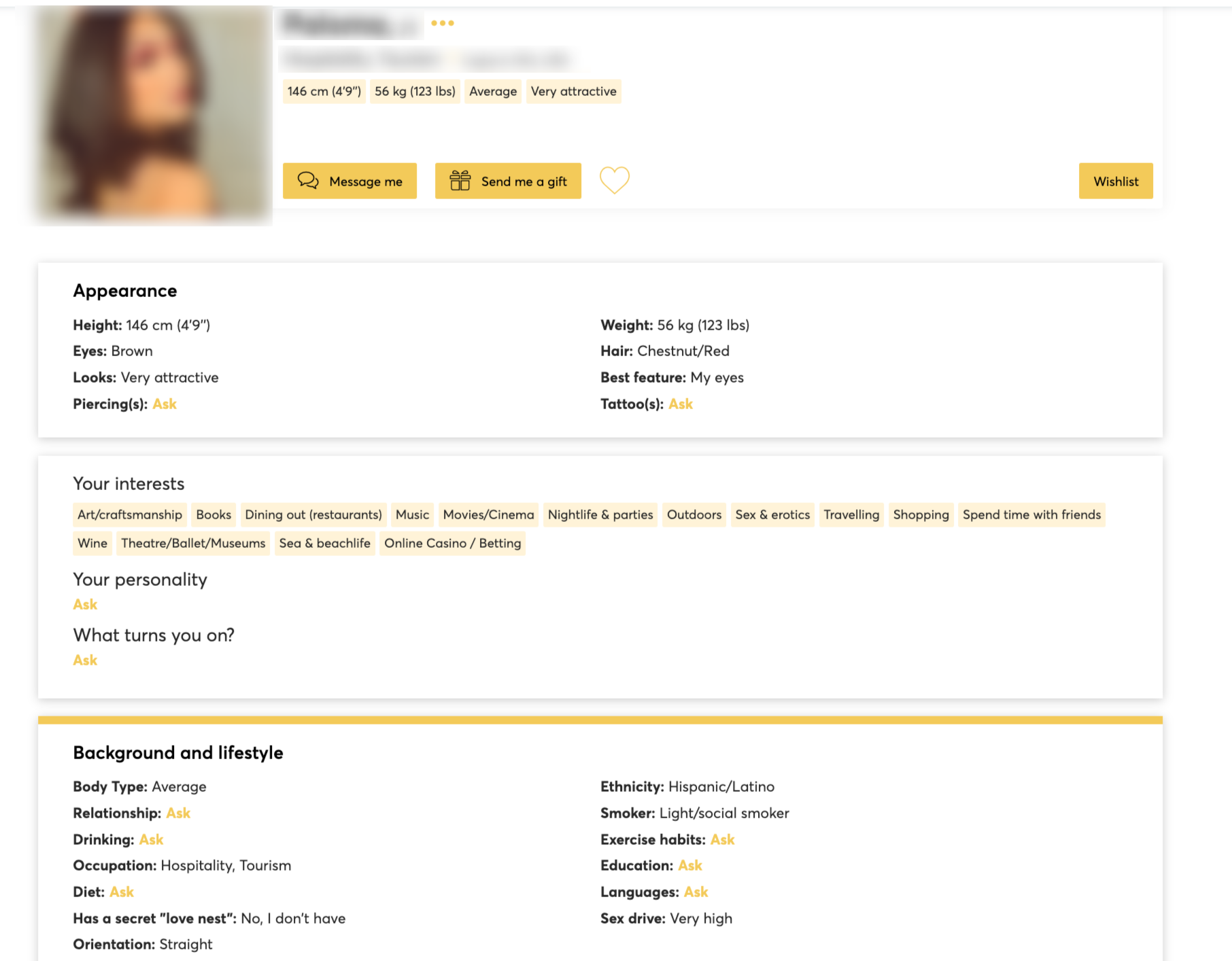 EliteMeetsBeauty app profile