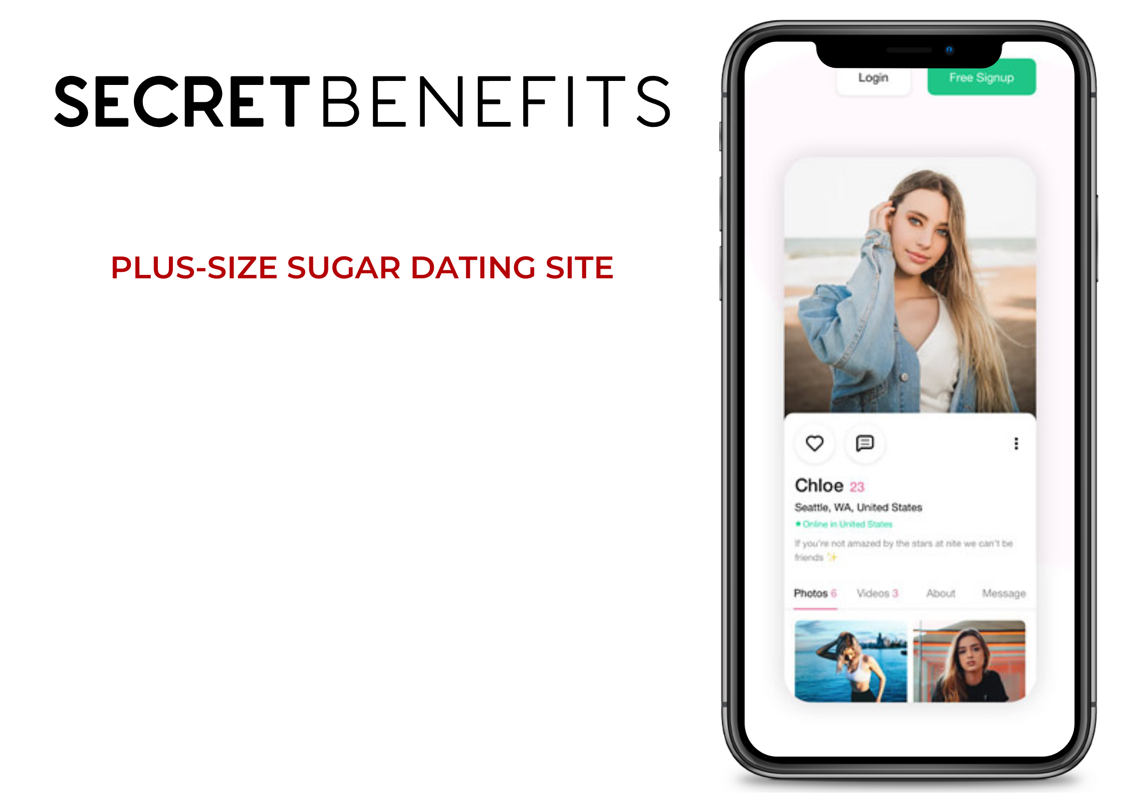 Secret Benefits plus-size sugar dating site