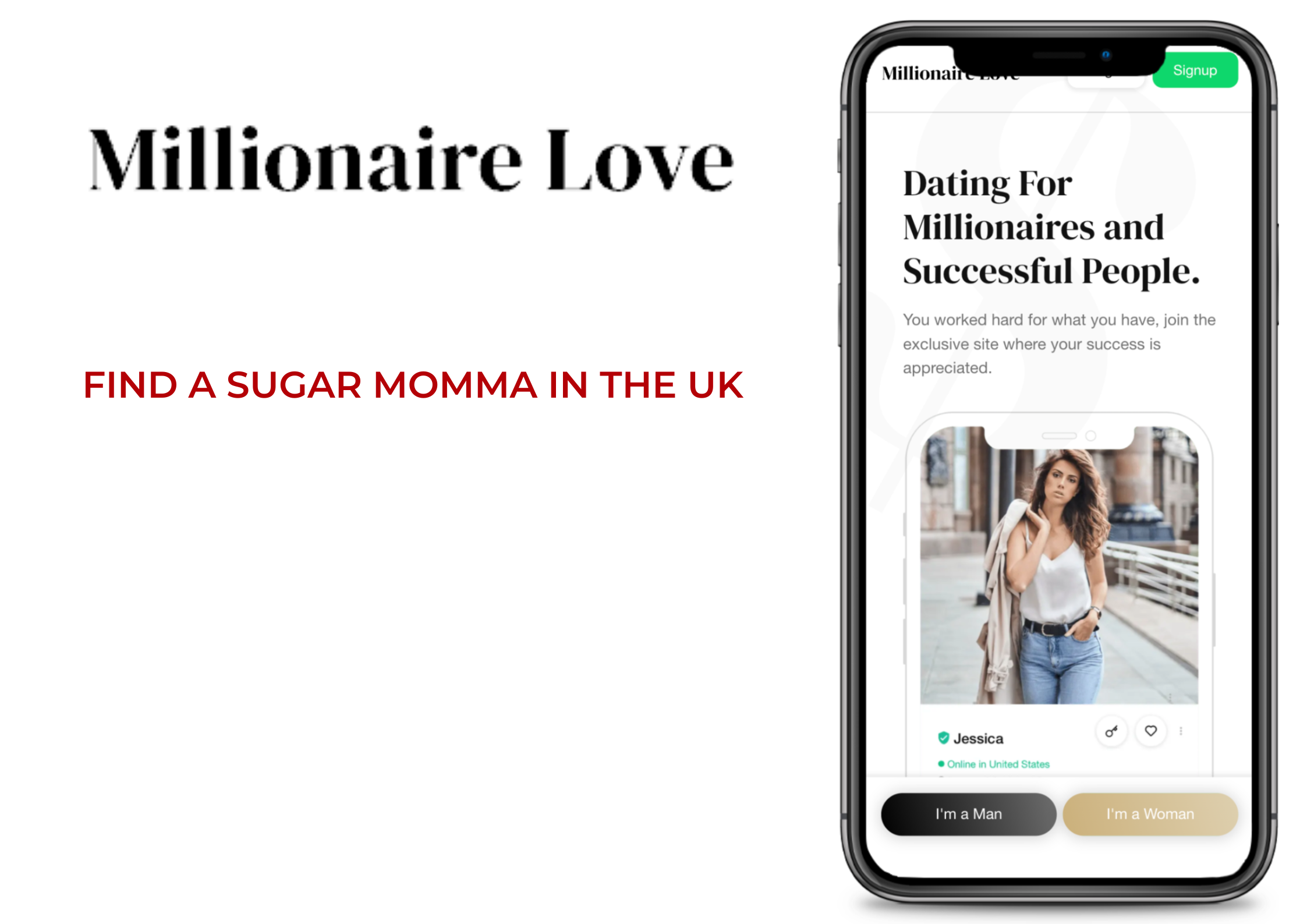 UK sugar mummy site MillionaireLove